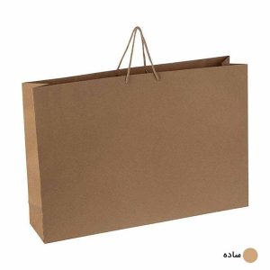 ساک دستی آماده کرافت ساده ابعاد 13*37*54